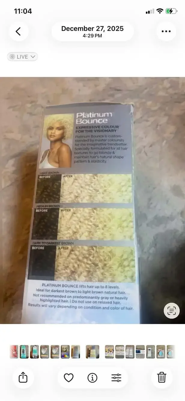 Loreal FERIA Platinum Bounce Bond Care Lightening System, Platinum Bounce